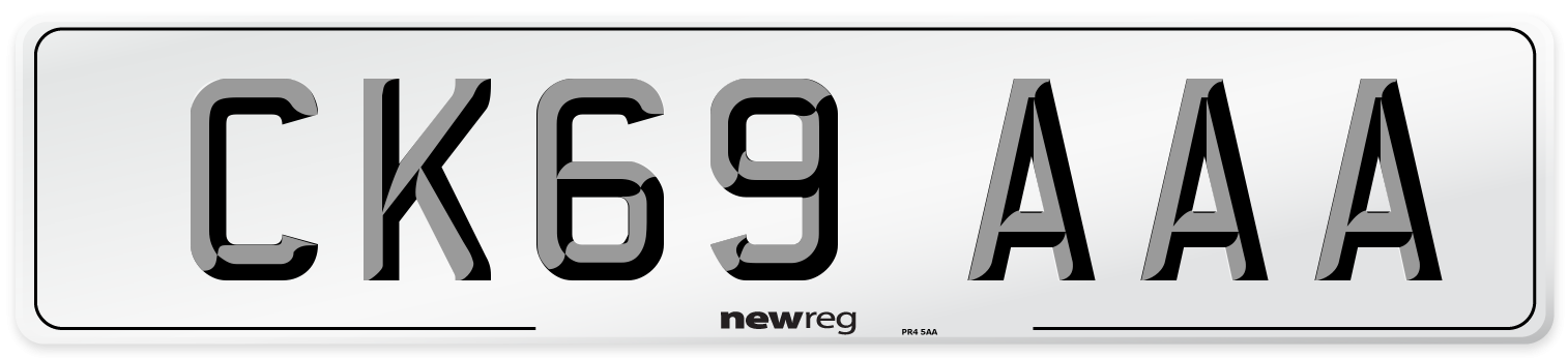 CK69 AAA Number Plate from New Reg